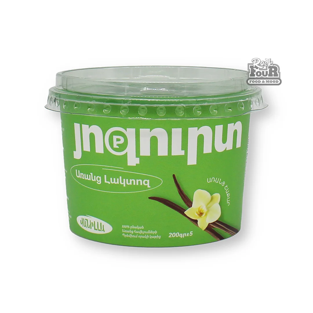 Yogurt "Panatsea" vanilla, without lactose 200g